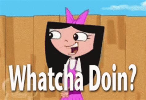 phineas and ferb whatcha doin gif|phineas meme face.